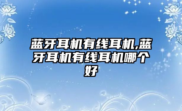 藍(lán)牙耳機(jī)有線耳機(jī),藍(lán)牙耳機(jī)有線耳機(jī)哪個好